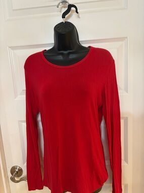 Cherokee Red Long Sleeve Crew Neck Top